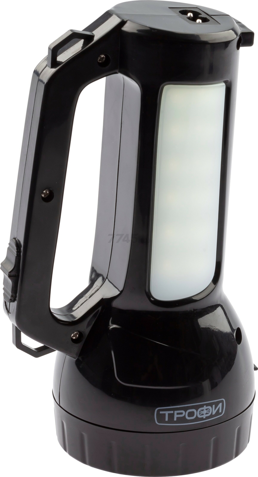 Фонарь светодиодный аккумуляторный ТРОФИ PA-504 черный - Фото 6